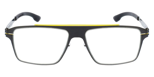 Ic! Berlin® AMG 05 Gun-Metal-Yellow 53 Eyeglasses