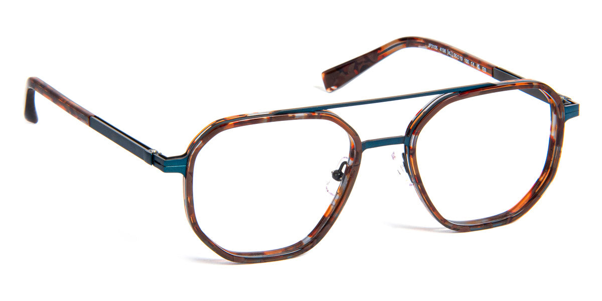 J.F. Rey® JF3105 JR JF3105 4198 55 - 4198 Demi Blue Eyeglasses