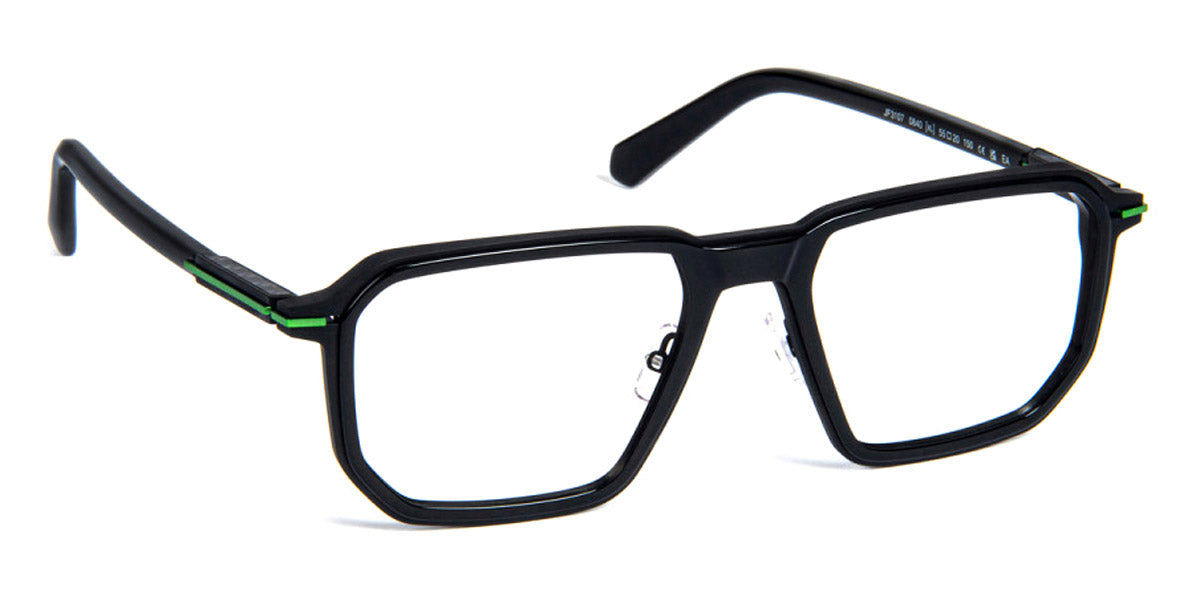 J.F. Rey® JF3107 JR JF3107 0840 55 - 0840 Black/Green Eyeglasses