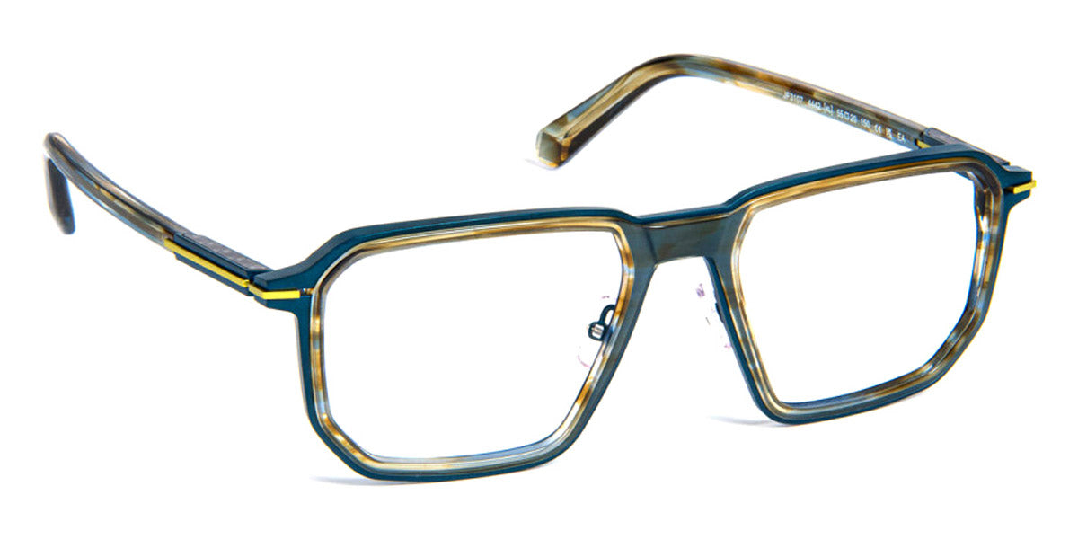 J.F. Rey® JF3107 JR JF3107 4442 55 - 4442 Horn/Blue/Green Eyeglasses