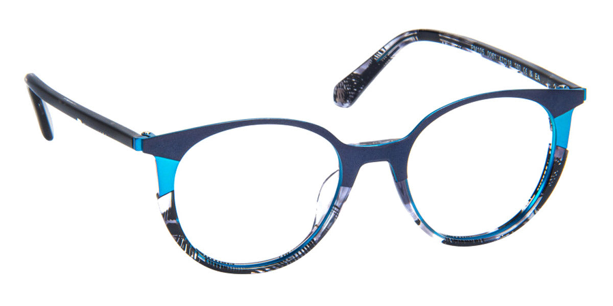 J.F. Rey® PM105 JR PM105 0061 47 - 0061 Demi Grey/Black/Blue Eyeglasses