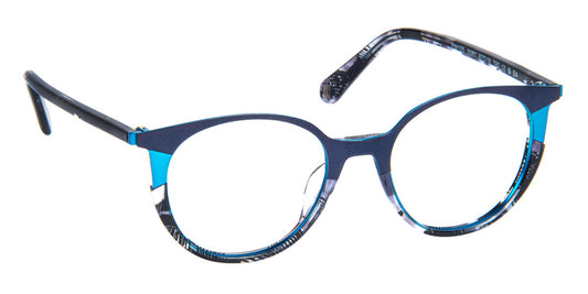 J.F. Rey® PM105 JR PM105 0061 47 - 0061 Demi Grey/Black/Blue Eyeglasses