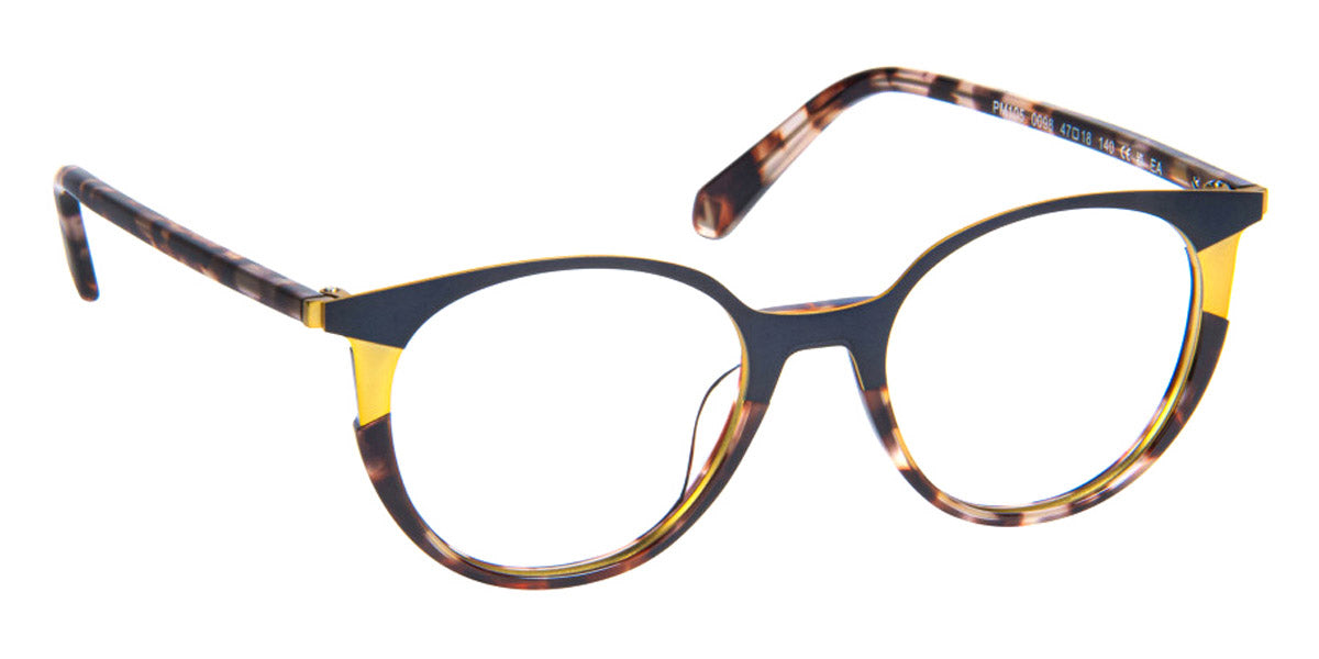 J.F. Rey® PM105 JR PM105 0098 47 - 0098 Ecaille/Marine/Yellow Eyeglasses