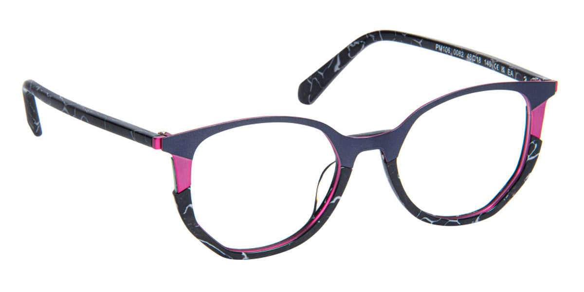 J.F. Rey® PM106 JR PM106 0082 48 - 0082 Nice Black/Fuchsia Eyeglasses