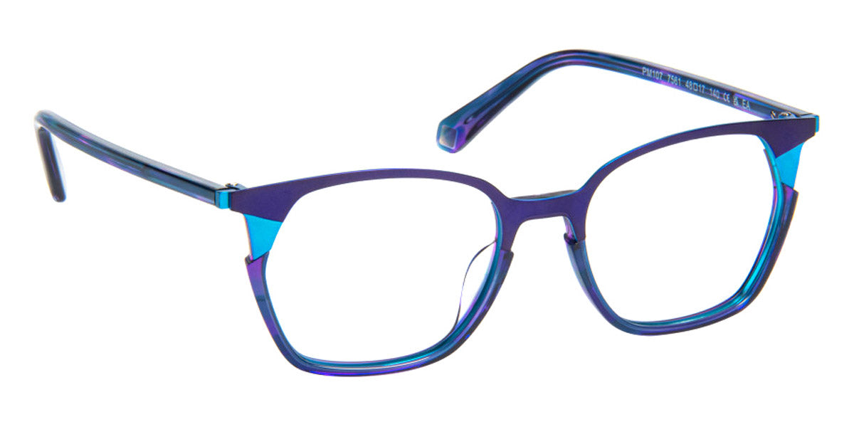 J.F. Rey® PM107 JR PM107 7561 48 - 7561 Plum/Blue Eyeglasses
