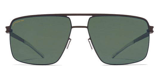 Mykita® JOSHUA MYK JOSHUA Dark Brown / Polarized Pro Green 15 57 - Dark Brown / Polarized Pro Green 15 Sunglasses