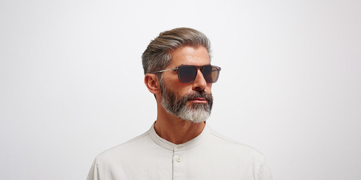 Mykita® KALLIO MYK KALLIO C100 Matte Smoke/Matte Silver / Polarized Pro Hi-Con Brown 54 - C100 Matte Smoke/Matte Silver / Polarized Pro Hi-Con Brown Sunglasses