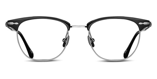 Matsuda® M2048 MTD M2048 Black / Brushed Silver 48 - Black / Brushed Silver Eyeglasses