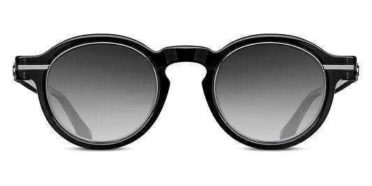Matsuda® M2050 MTD M2050 Black Stripe/Brushed Silver / Grey Gradient 46 - Black Stripe/Brushed Silver / Grey Gradient Sunglasses