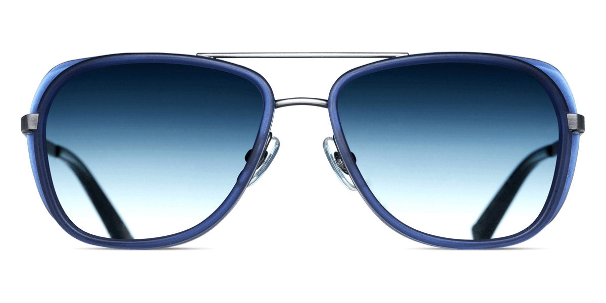 Matsuda® M3023 MTD M3023 Antique Silver/Blue Gradient 52 - Antique Silver / Blue Gradient Sunglasses