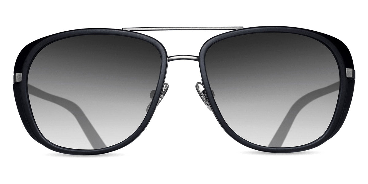 Matsuda® M3023 MTD M3023 Antique Silver/Matte Black/Grey Gradient 52 - Antique Silver/Matte Black / Grey Gradient Sunglasses