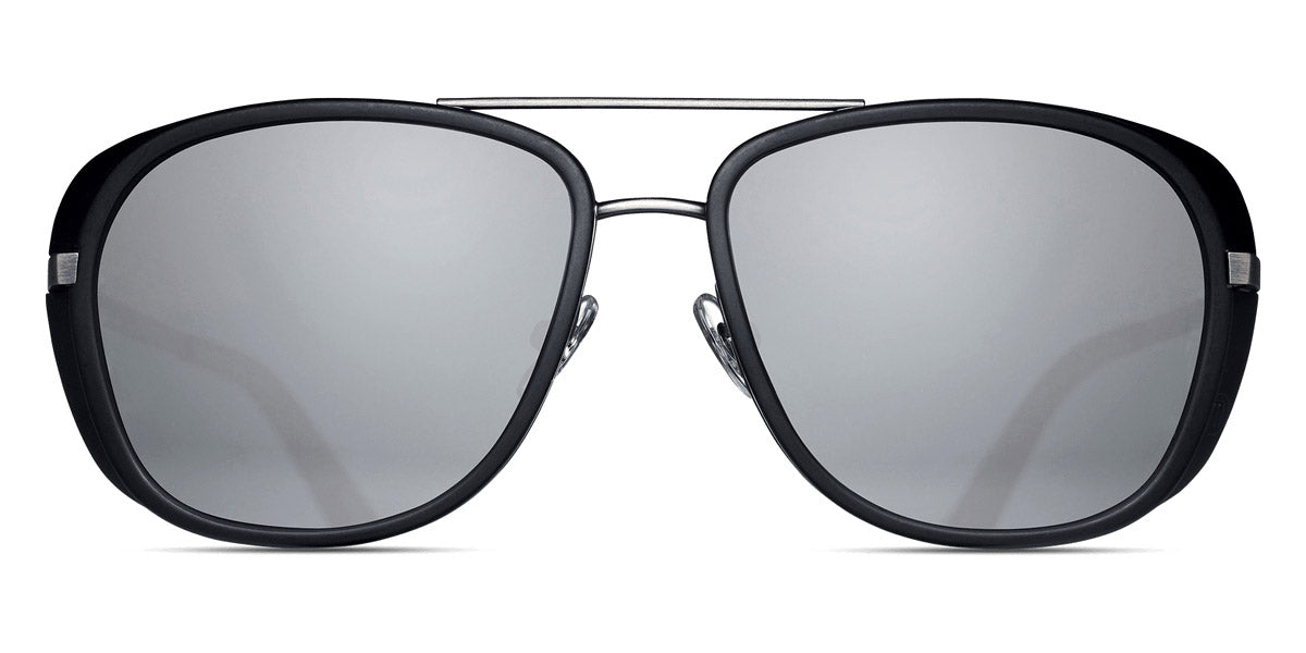Matsuda® M3023 MTD M3023 Antique Silver/Matte Black/Silver Mirror 52 - Antique Silver/Matte Black / Silver Mirror Sunglasses