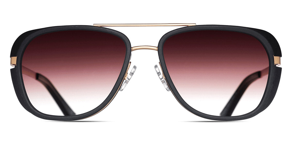 Matsuda® M3023 MTD M3023 Matte Gold/Brown Gradient 52 - Matte Gold / Brown Gradient Sunglasses