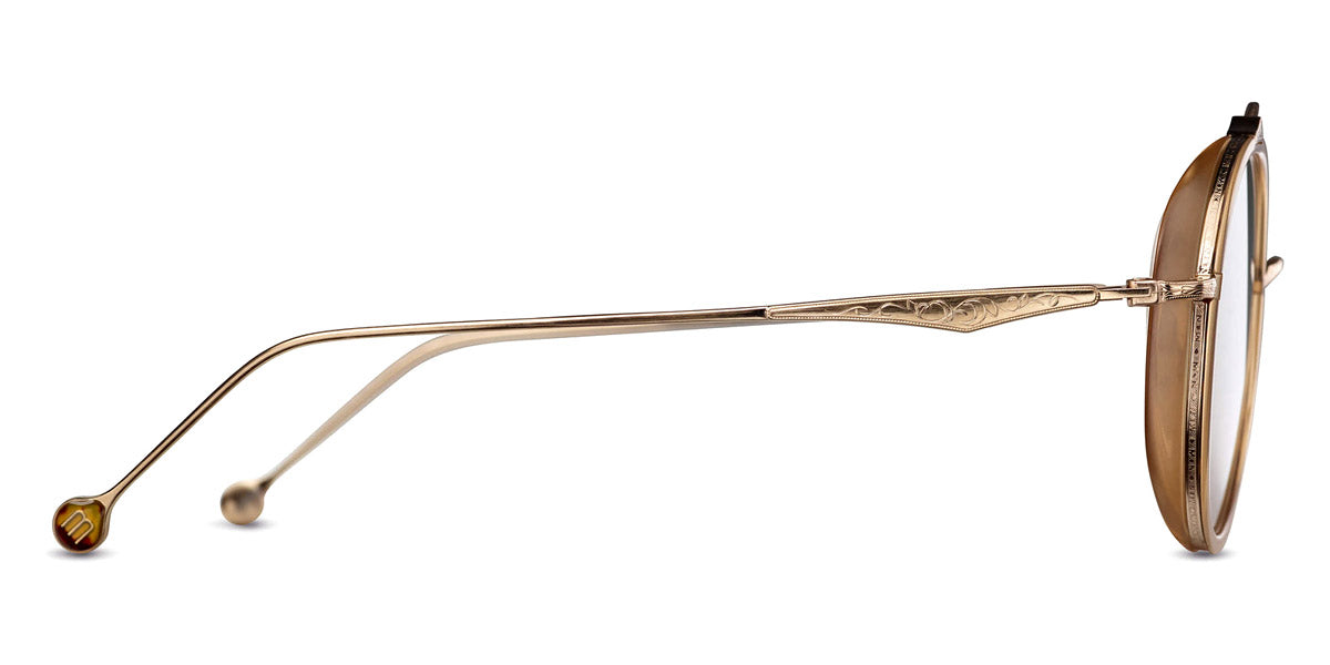 Matsuda® M3044-S MTD M3044-S Brushed Gold/Matte Caramel/Brown Gradient Gold Flash 52 - Brushed Gold/Matte Caramel / Brown Gradient Gold Flash Sunglasses
