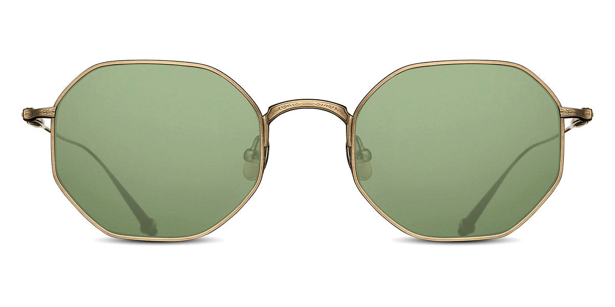 Matsuda® M3086 MTD M3086 Antique Gold/Sage Green 52 - Antique Gold / Sage Green Sunglasses