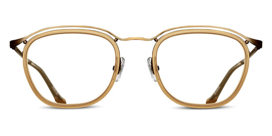 Matsuda® M3092 MTD M3092 Antique Gold / Matte Caramel 49 - Antique Gold / Matte Caramel Eyeglasses