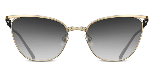 Matsuda® M3102 MTD M3102 Brushed Gold/Black / Grey Gradient 56 - Brushed Gold/Black / Grey Gradient Sunglasses