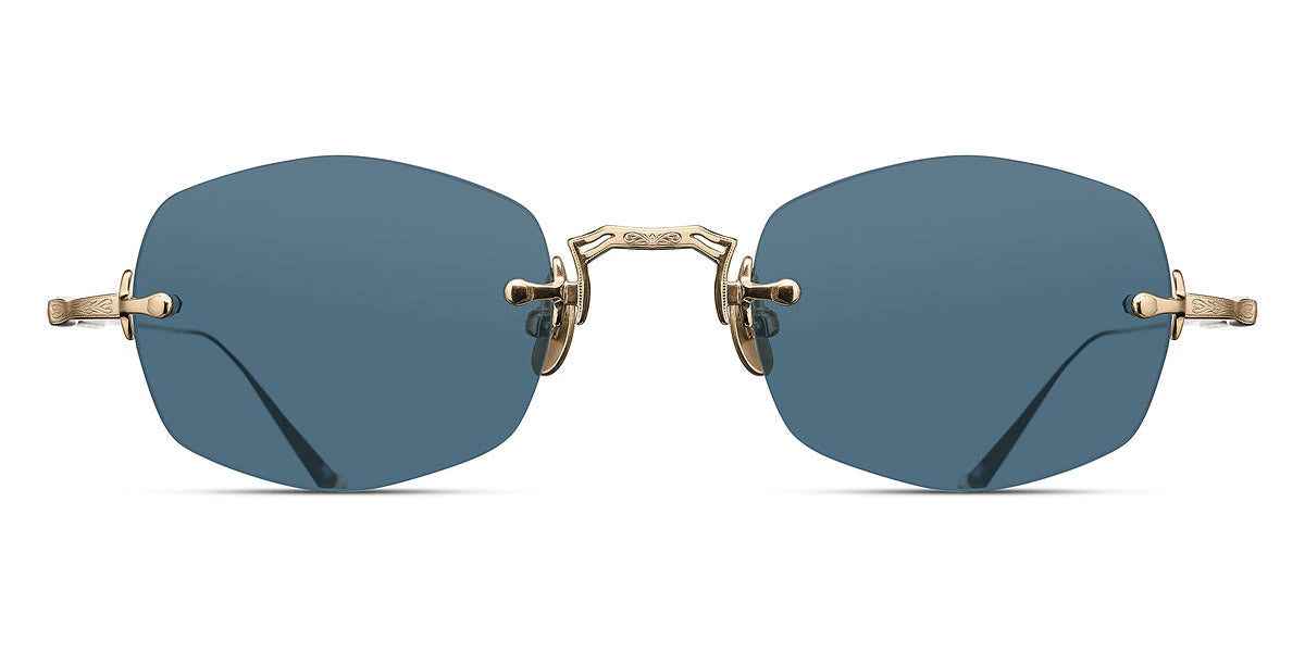 Matsuda® M3105-F MTD M3105-F Brushed Gold / Cafe Blue Gradient 49 - Brushed Gold / Cafe Blue Gradient Sunglasses