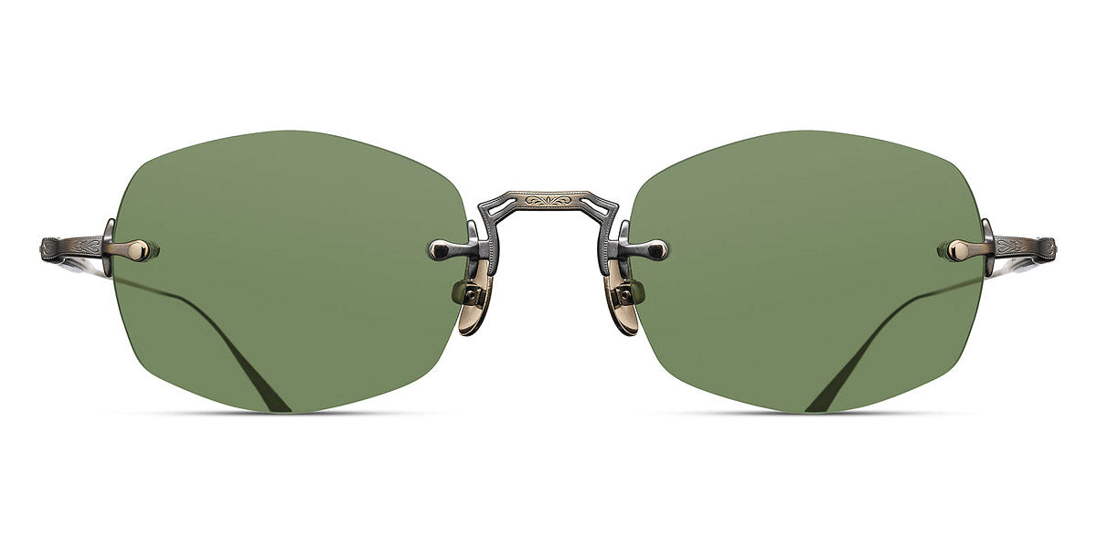 Matsuda® M3105-F MTD M3105-F Antique Gold / Sage Green 49 - Antique Gold / Sage Green Sunglasses