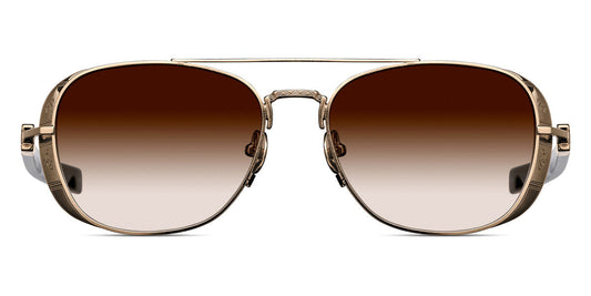 Matsuda® M3115 MTD M3115 Brushed Gold/Black / Brown Gradient 55 - Brushed Gold/Black / Brown Gradient Sunglasses