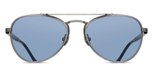 Matsuda® M3116 MTD M3116 Antique Silver/Navy / Cobalt Blue 54 - Antique Silver/Navy / Cobalt Blue Sunglasses