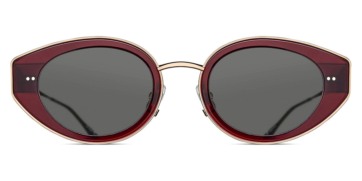 Matsuda® M3120 MTD M3120 Bordeaux/Pale Gold/Grey 52 - Bordeaux/Pale Gold / Grey Sunglasses