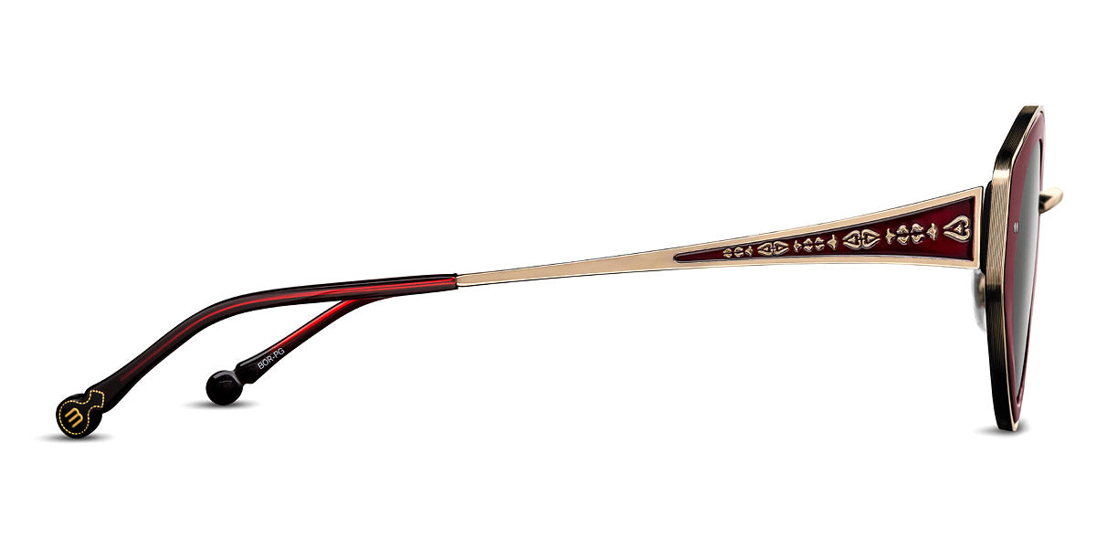 Matsuda® M3120 MTD M3120 Bordeaux/Pale Gold/Grey 52 - Bordeaux/Pale Gold / Grey Sunglasses