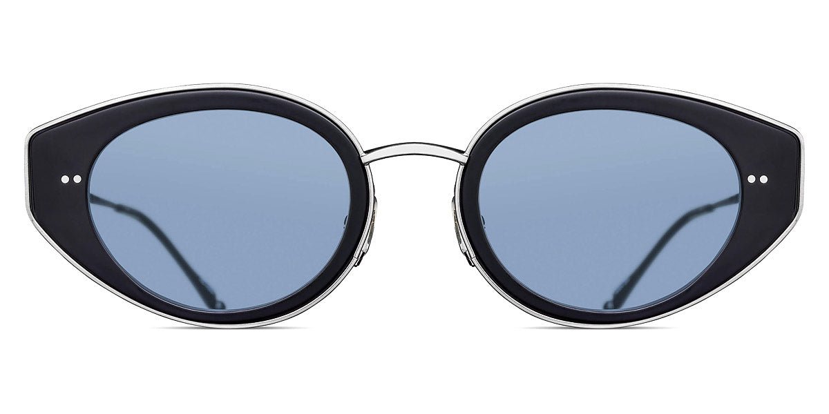 Matsuda® M3120 MTD M3120 Matte Black/Brushed Silver/Cobalt Blue 52 - Matte Black/Brushed Silver / Cobalt Blue Sunglasses