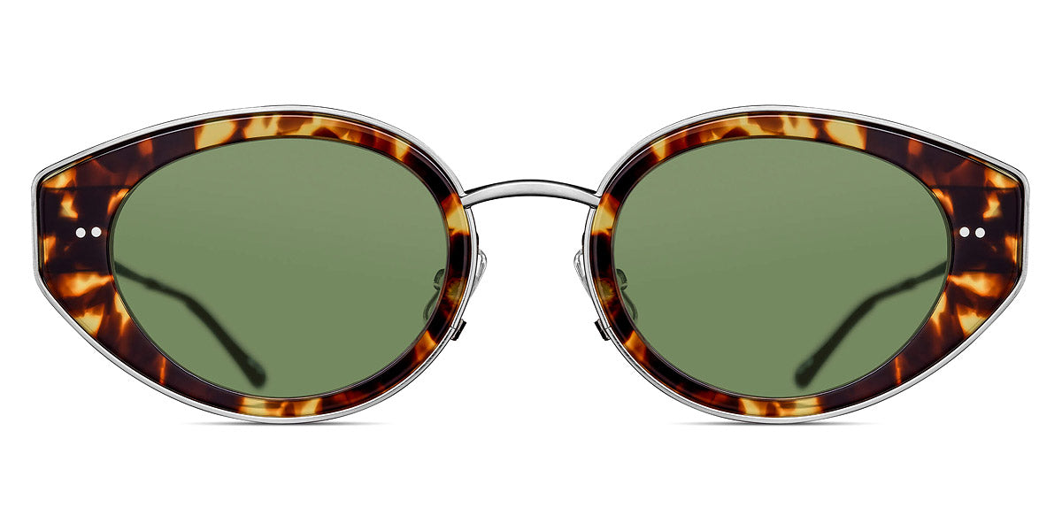Matsuda® M3120 MTD M3120 Tokyo Tortoise/Brushed Silver/Sage Green 52 - Tokyo Tortoise/Brushed Silver / Sage Green Sunglasses