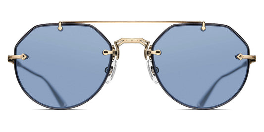 Matsuda® M3121 MTD M3121 Navy/Antique Gold / Café Blue Gradient 53 - Navy/Antique Gold / Café Blue Gradient Sunglasses