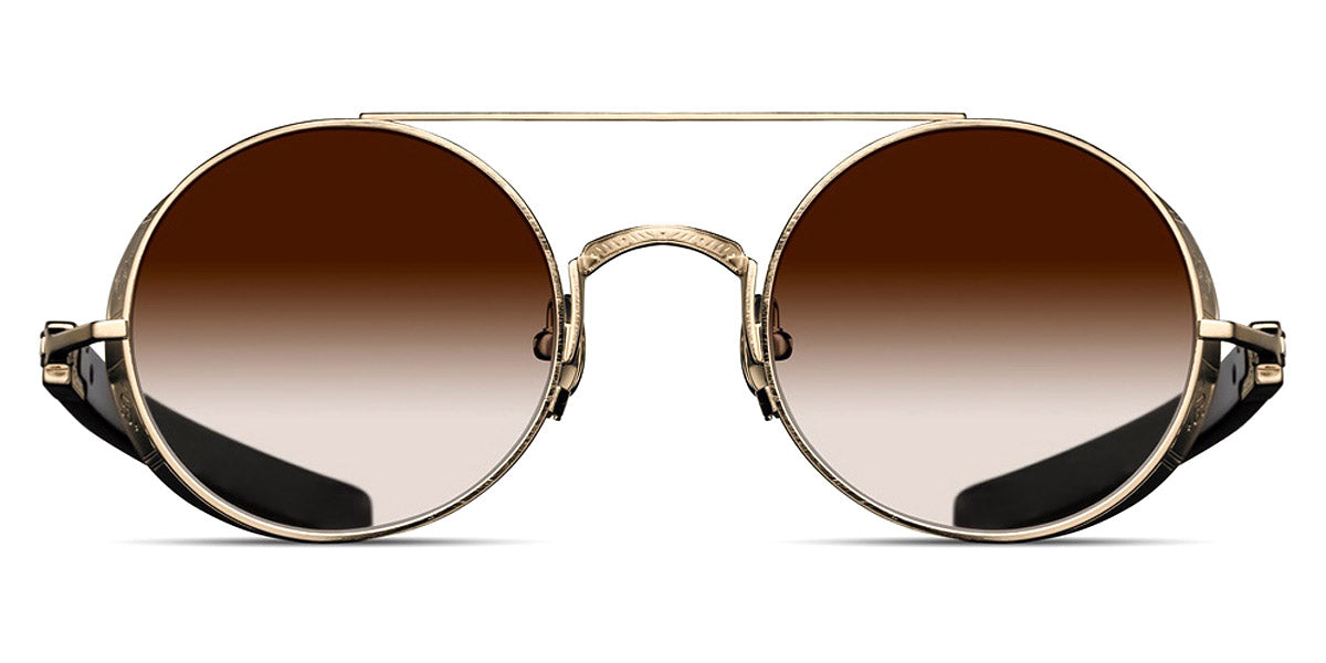 Matsuda® M3128 MTD M3128 Brushed Gold/Black/Brown Gradient 48 - Brushed Gold/Black / Brown Gradient Sunglasses