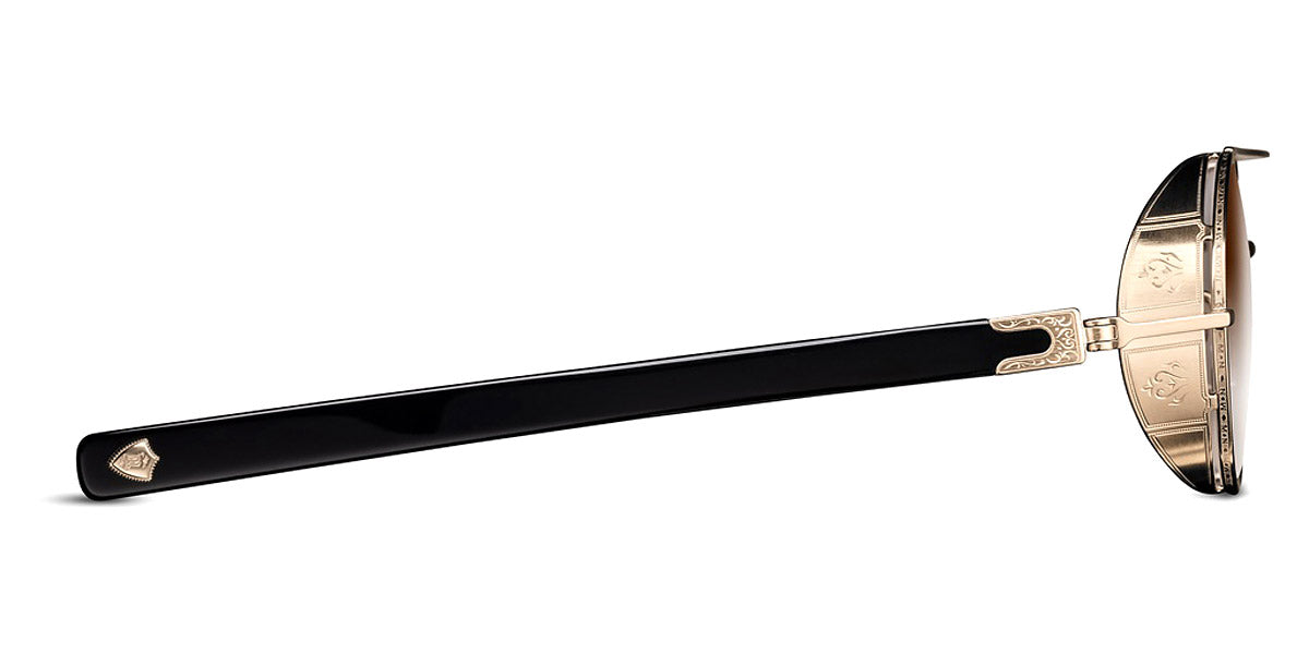Matsuda® M3128 MTD M3128 Brushed Gold/Black/Brown Gradient 48 - Brushed Gold/Black / Brown Gradient Sunglasses