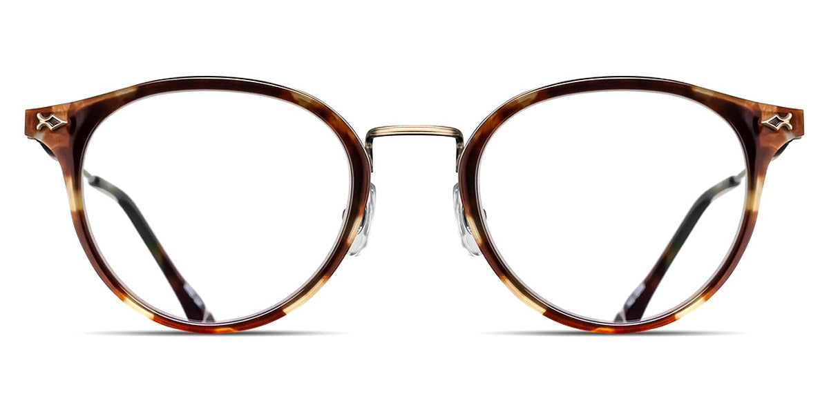Matsuda® M3114 MTD M3114 Antique Gold/Brown 50 - Antique Gold / Brown Eyeglasses