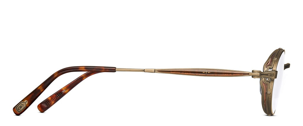 Matsuda® M3018 MTD M3018 Brushed Dark Brown 48 - Brushed Dark Brown Eyeglasses