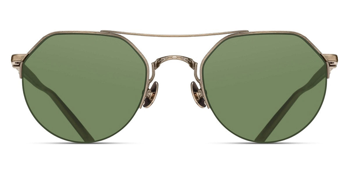 Matsuda® M3141 MTD M3141 Antique Gold/Sage Green 50 - Antique Gold/Sage Green Sunglasses