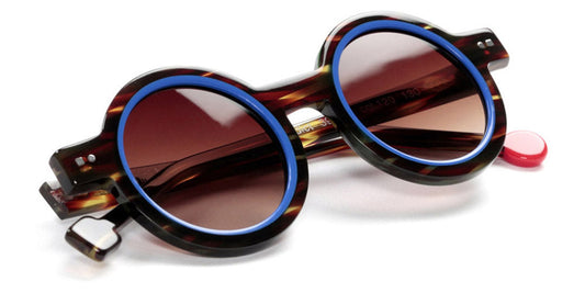 Sabine Be® Mini Be Addict Sun SB Mini Be Addict Sun 120 39 - Shiny Veined Tortoise Dark / Shiny Blue Klein Sunglasses