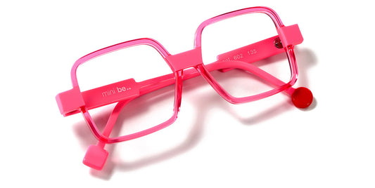 Sabine Be® Mini Be Clush SB Mini Be Clush 602 49 - Shiny Translucent Raspberry / Shiny Neon Pink Eyeglasses