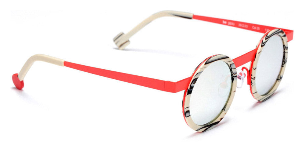 Sabine Be® Mini Be Gipsy Sun SB Mini Be Gipsy Sun 25 39 - Matte Vanilla Choco / Satin Neon Orange Sunglasses