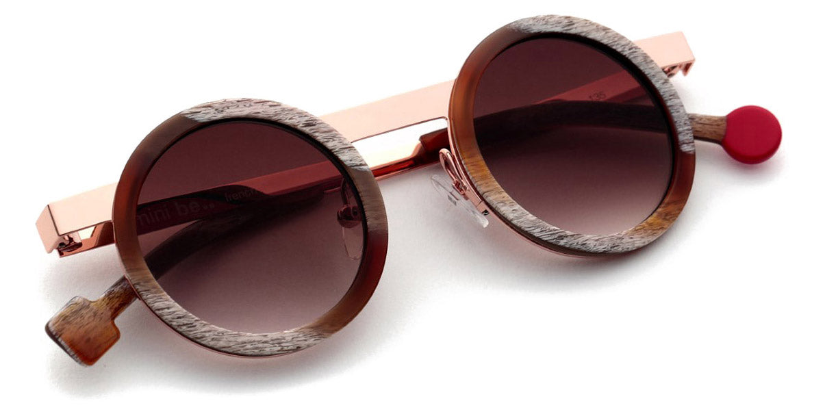 Sabine Be® Mini Be Gipsy Sun SB Mini Be Gipsy Sun 351 39 - Shiny Vintage Horn / Polished Rose Gold Sunglasses