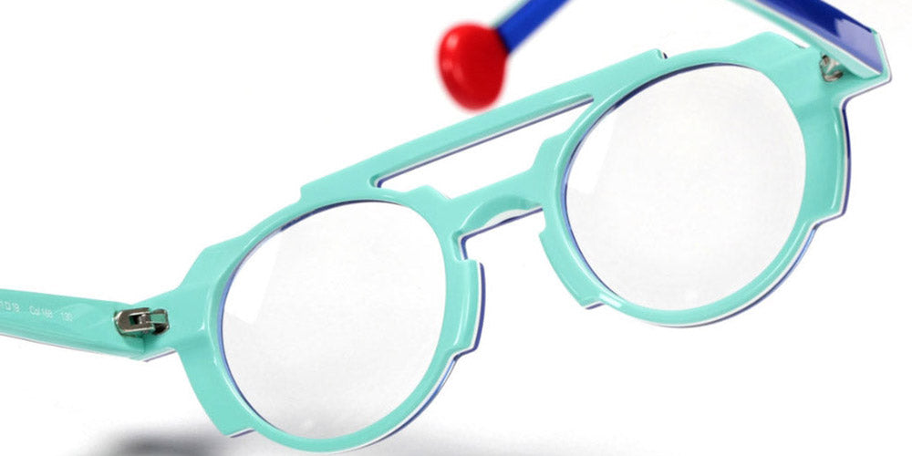 Sabine Be® Mini Be Groovy Swell SB Mini Be Groovy Swell 168 41 - Shiny Translucent Blue Klein / White / Shiny Turquoise Eyeglasses