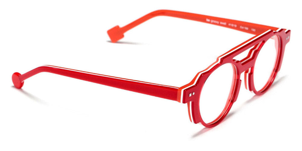 Sabine Be® Mini Be Groovy Swell SB Mini Be Groovy Swell 169 41 - Shiny Translucent Red / White / Shiny Orange Eyeglasses