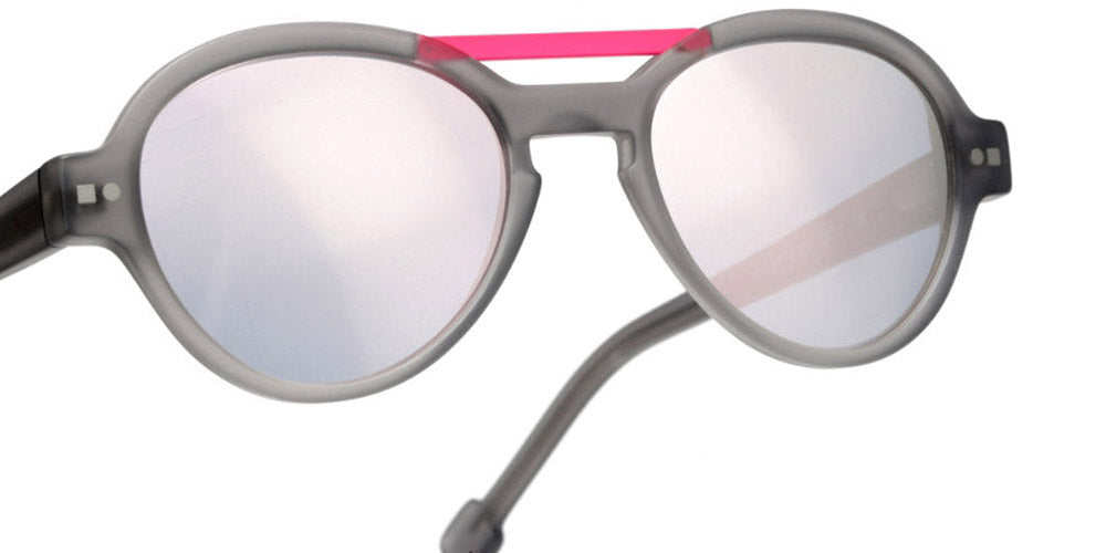 Sabine Be® Mini Be Hype Sun T46 SB Mini Be Hype Sun T46 13 46 - Matte Translucent Gray / Satin Neon Pink Sunglasses