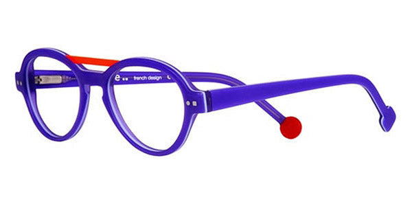 Sabine Be® Mini Be Hype T46 SB Mini Be Hype T46 28 46 - Matte Purple / Satin Neon Orange Eyeglasses