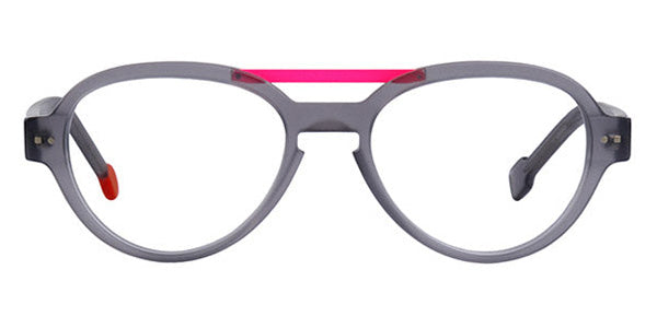 Sabine Be® Mini Be Hype T49 SB Mini Be Hype T49 13 49 - Matte Translucent Gray / Satin Neon Pink Eyeglasses