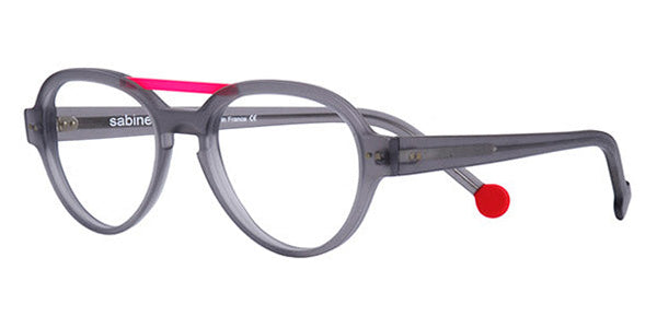 Sabine Be® Mini Be Hype T49 SB Mini Be Hype T49 13 49 - Matte Translucent Gray / Satin Neon Pink Eyeglasses