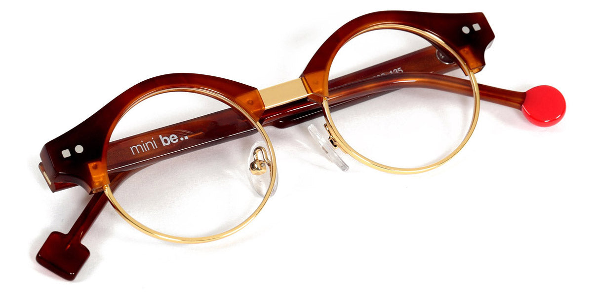 Sabine Be® Mini Be Master Round SB Mini Be Master Round 586 42 - Shiny Blonde Tortoise / Polished Pale Gold Eyeglasses