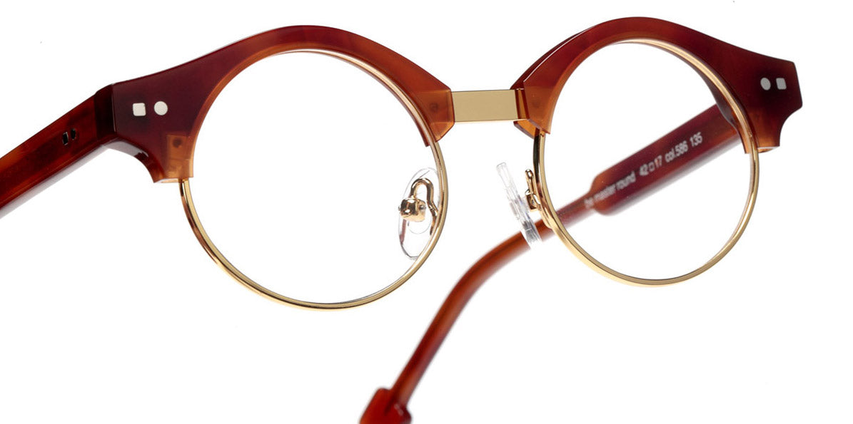 Sabine Be® Mini Be Master Round SB Mini Be Master Round 586 42 - Shiny Blonde Tortoise / Polished Pale Gold Eyeglasses
