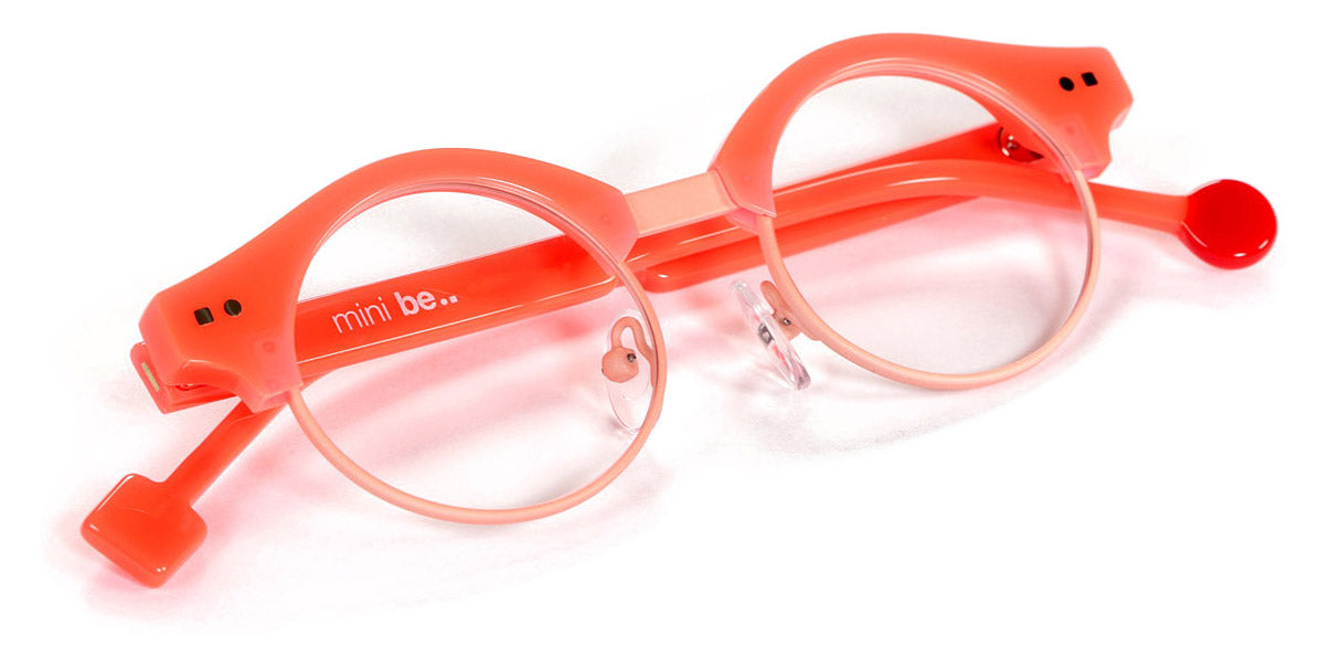 Sabine Be® Mini Be Master Round SB Mini Be Master Round 587 42 - Shiny Neon Miami Orange / Satin Salmon Eyeglasses