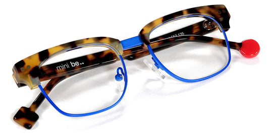 Sabine Be® Mini Be Master Square SB Mini Be Master Square 553 45 - Shiny Tokyo Tortoise / Satin Blue Majorelle Eyeglasses