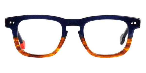 Sabine Be® Mini Be Swag SB Mini Be Swag 101 43 - Shiny Navy Blue / Shiny Blond Veined Tortoise Eyeglasses